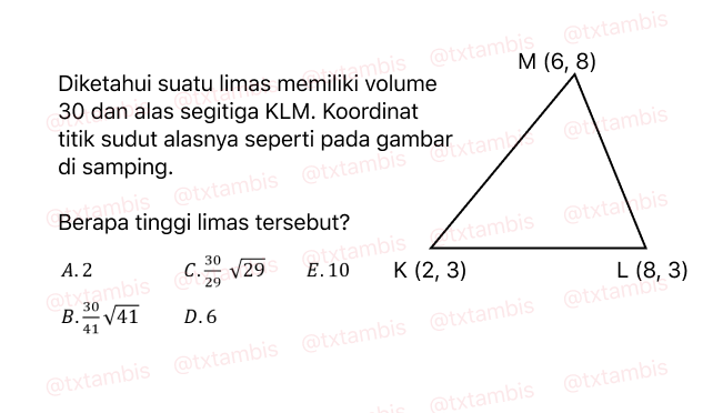 txtambis's tweet photo. Tambahan deh, biar gak lupa sama rumus-rumusnya. Berapa tinggi limasnya? https://t.co/KCmeOrvr6m