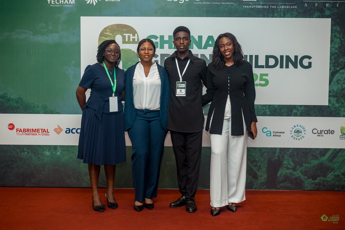 lady__ND's tweet photo. The recent Ghana Green Building Summit at @movenpick_accra was not just about bold ideas in sustainability — it was also a beautiful moment of reconnection.

#GhanaGreenBuilding #GreenCities #LadyMariam #Midweek #Sustainability #SustainableGhana #ESGLeadership #GreenFuture https://t.co/k1xrn6tP4Q