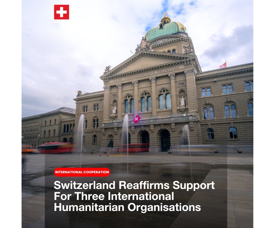 Switzerland in Canada / La Suisse au Canada (@swissembcanada) on Twitter photo π¨π is scaling up its humanitarian efforts:
β‘οΈ CHF 250M (2025β2026) has been allocated among three main partners:
π€ World Food Programme <a href="/WFP/">World Food Programme</a>
π UN Refugee Agency <a href="/Refugees/">UNHCR, the UN Refugee Agency</a>
π Int. Red-Cross Committee <a href="/ICRC/">ICRC</a>
More info π bit.ly/3RjPKD1
#Switzerland #HumanitarianAid π¨π is scaling up its humanitarian efforts:
β‘οΈ CHF 250M (2025β2026) has been allocated among three main partners:
π€ World Food Programme <a href="/WFP/">World Food Programme</a>
π UN Refugee Agency <a href="/Refugees/">UNHCR, the UN Refugee Agency</a>
π Int. Red-Cross Committee <a href="/ICRC/">ICRC</a>
More info π bit.ly/3RjPKD1
#Switzerland #HumanitarianAid
