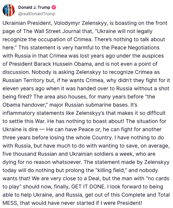 Donald J. Trump Posts From His Truth Social (@trumpdailyposts) on Twitter photo 