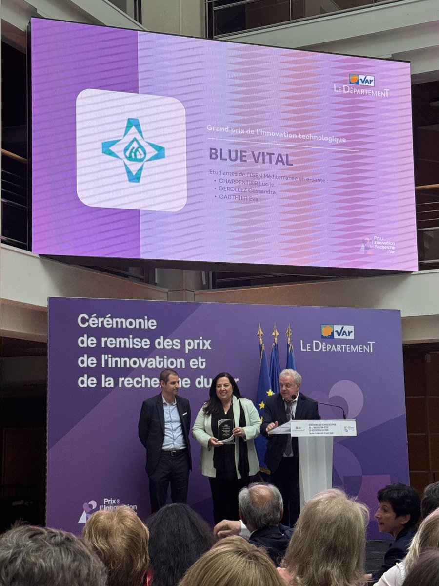 3 étudiantes de l’⁦<a href="/isenmed/">ISEN Méditerranée</a>⁩ remportent le premier trophée de l’innovation technologique décerné par le ⁦<a href="/Departement_Var/">Departement du Var 83</a>⁩