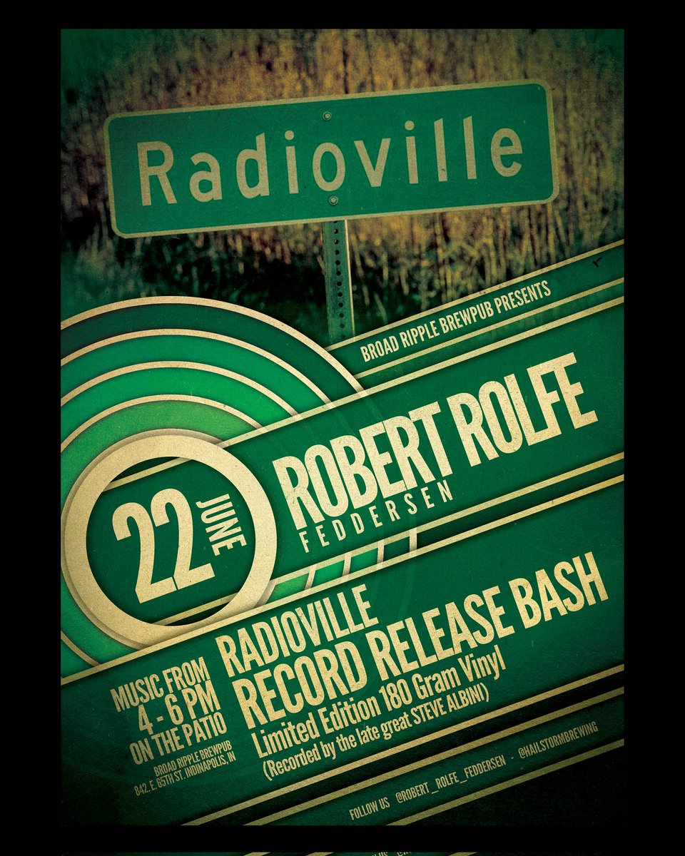 Robert Feddersen (@robertrolfefedd) on Twitter photo <a href="/brbrewpub/">Broad Ripple Brewpub</a> RADIOVILLE record release party! Sun Jun 22nd rain or shine!! 4pm-6pm EDT. C'MON NOW!!! <a href="/Indybeersleuth/">Indy Beer Sleuth</a> <a href="/howarmat/">Matt Howard</a> @mulljon <a href="/MikeSlomba/">Squatchy Brew Dude😎</a> <a href="/aaronleetasjan1/">Aaron Lee Tasjan</a> <a href="/bierhauler/">Jared Brentlinger</a> <a href="/joshualakins/">Josh Lakins</a> <a href="/BeerGuysRadio/">Beer Guys Radio</a> <a href="/812farms/">Eight One Two Farms</a> <a href="/2kindsapeople/">Tiger Beck</a> <a href="/PaulDSmith16/">BeerLuvinRunner</a> <a href="/Crobb88/">Chris Robb</a> <a href="/punchdaTaint/">Johnny Chimpo</a> <a href="/jim_roach/">James Roach</a> 🍻 <a href="/brbrewpub/">Broad Ripple Brewpub</a> RADIOVILLE record release party! Sun Jun 22nd rain or shine!! 4pm-6pm EDT. C'MON NOW!!! <a href="/Indybeersleuth/">Indy Beer Sleuth</a> <a href="/howarmat/">Matt Howard</a> @mulljon <a href="/MikeSlomba/">Squatchy Brew Dude😎</a> <a href="/aaronleetasjan1/">Aaron Lee Tasjan</a> <a href="/bierhauler/">Jared Brentlinger</a> <a href="/joshualakins/">Josh Lakins</a> <a href="/BeerGuysRadio/">Beer Guys Radio</a> <a href="/812farms/">Eight One Two Farms</a> <a href="/2kindsapeople/">Tiger Beck</a> <a href="/PaulDSmith16/">BeerLuvinRunner</a> <a href="/Crobb88/">Chris Robb</a> <a href="/punchdaTaint/">Johnny Chimpo</a> <a href="/jim_roach/">James Roach</a> 🍻