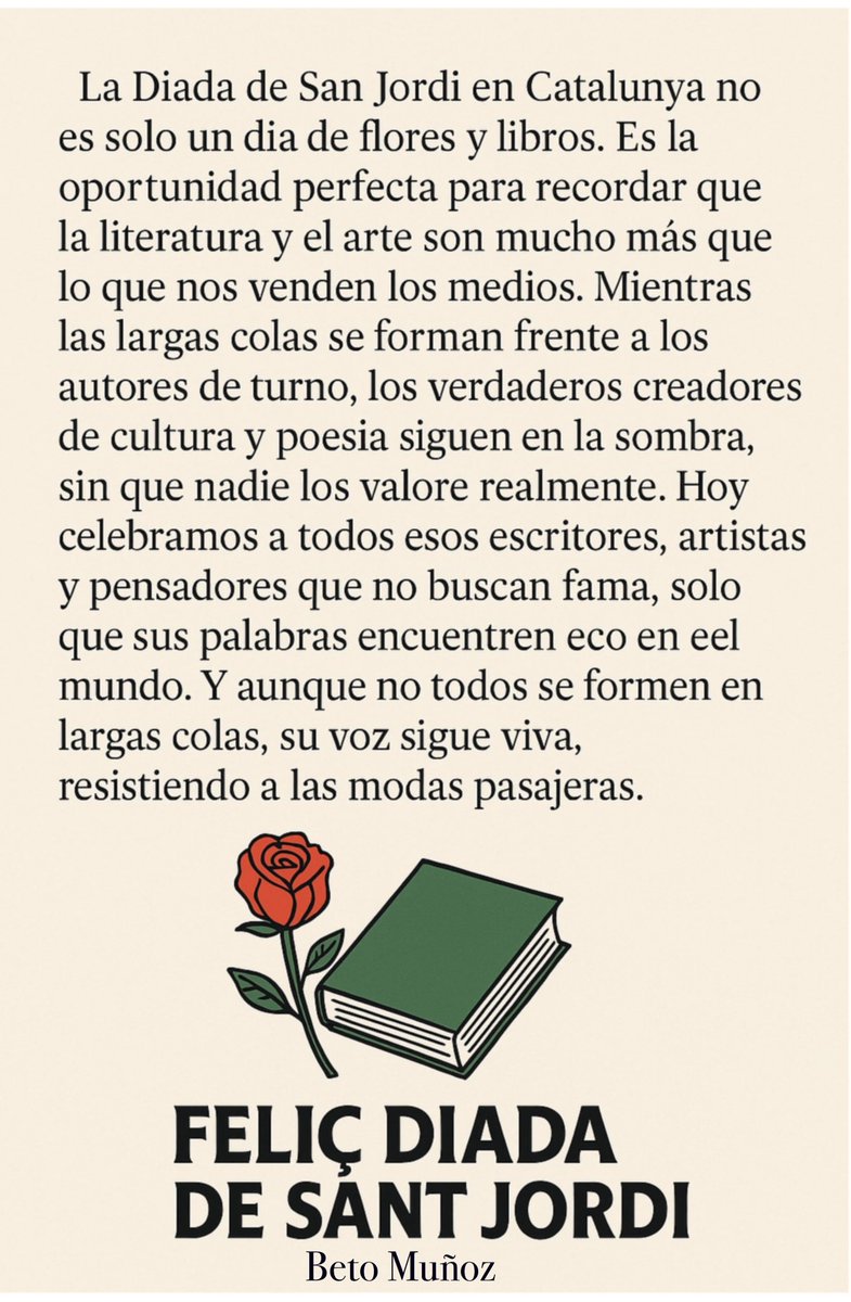 #FelizSantJordi #activismocultural