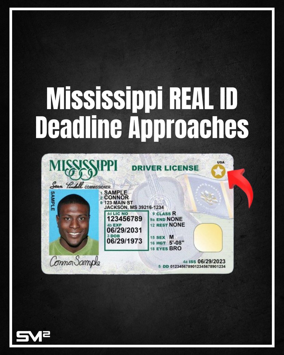 "With the May 7 deadline fast approaching, Mississippians are urged to obtain a REAL ID if they plan to board flights or enter certain federal facilities."

Click the link in our bio to read more!
#smttt #studentprintz #southernmiss