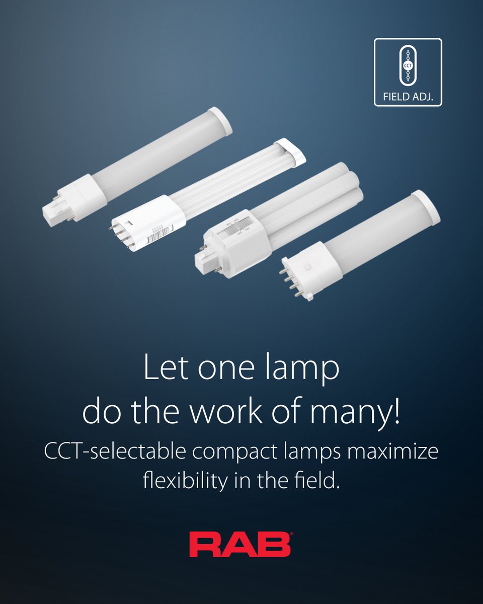 One Lamp, Many Solutions! Meet our CCT-selectable compacts: 4-5 color temps, vertical/horizontal install, 2-pin/4-pin sockets, and four styles (PLS, PLC, PLT, PLL). Cut inventory costs and boost flexibility! Learn more: hubs.ly/Q03jyM170?