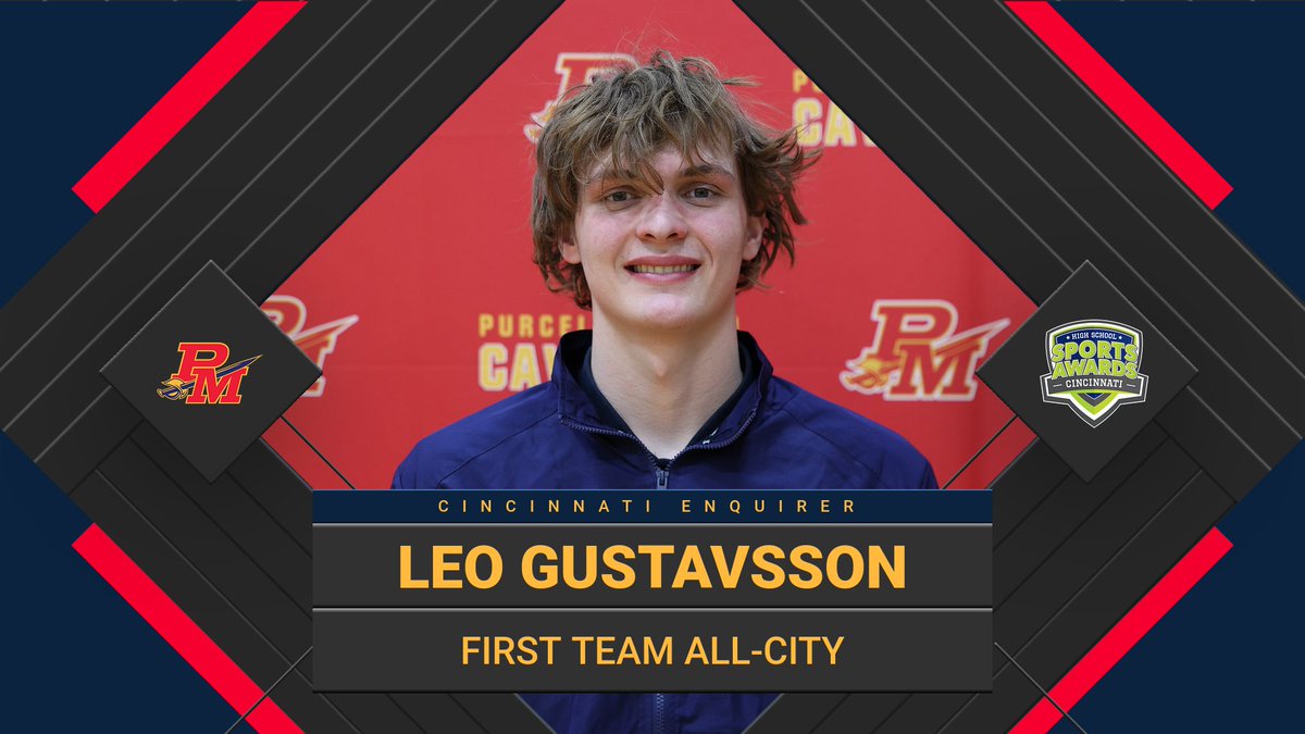 Congratulations to Leo Gustavsson on being named DII All-City by the Cincinnati Enquirer! We are so proud of Leo and all he has accomplished! #AquaCavs