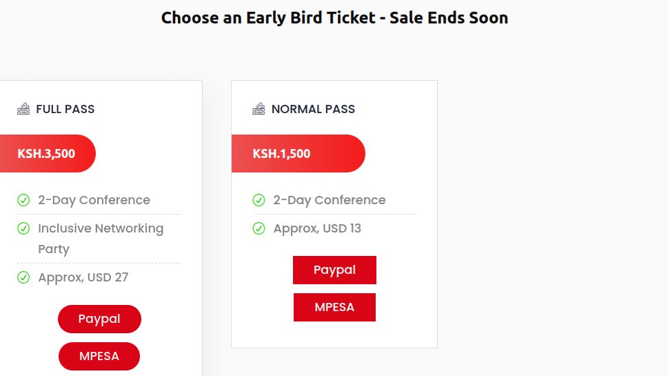 Hello techies!!!👩🏾‍💻👨🏾‍💻
Early bird Ticket sales have started!!!!🐦
Please take this chance to book your slot in Africa's biggest Ruby conference 🚀!!
Check out rubyconf.africa/tickets.html

#RubyConfAfrica #RubyConfAfrica2025 #africanruby #nairuby