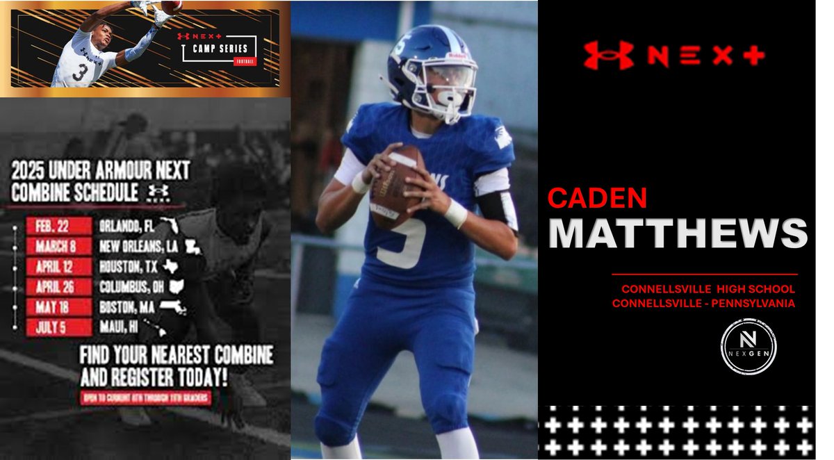 Keith Smilie (@nexgenscouting) on Twitter photo NexGen recruit camp work..
📍UA Next-Columbus <a href="/UANextFootball/">All-America Game</a>
Saturday 4/26
➡️2026 QB Caden Matthews <a href="/cadenmatthews03/">Caden Matthews</a>
Connellsville HS <a href="/ConnellsvilleFB/">Falcons Football</a>
Connellsville (PA) NexGen recruit camp work..
📍UA Next-Columbus <a href="/UANextFootball/">All-America Game</a>
Saturday 4/26
➡️2026 QB Caden Matthews <a href="/cadenmatthews03/">Caden Matthews</a>
Connellsville HS <a href="/ConnellsvilleFB/">Falcons Football</a>
Connellsville (PA)