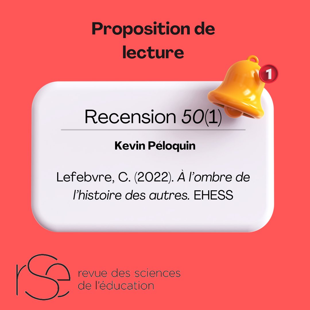 Dans cet essai, Camille Lefebvre explore les trajectoires de ses grands-parents à travers l’histoire. Kevin Péloquin, dans sa recension, souligne l’importance de l’auteure pour la méthodologie historique et la mise en perspective des mémoires familiales.

erudit.org/fr/revues/rse/…