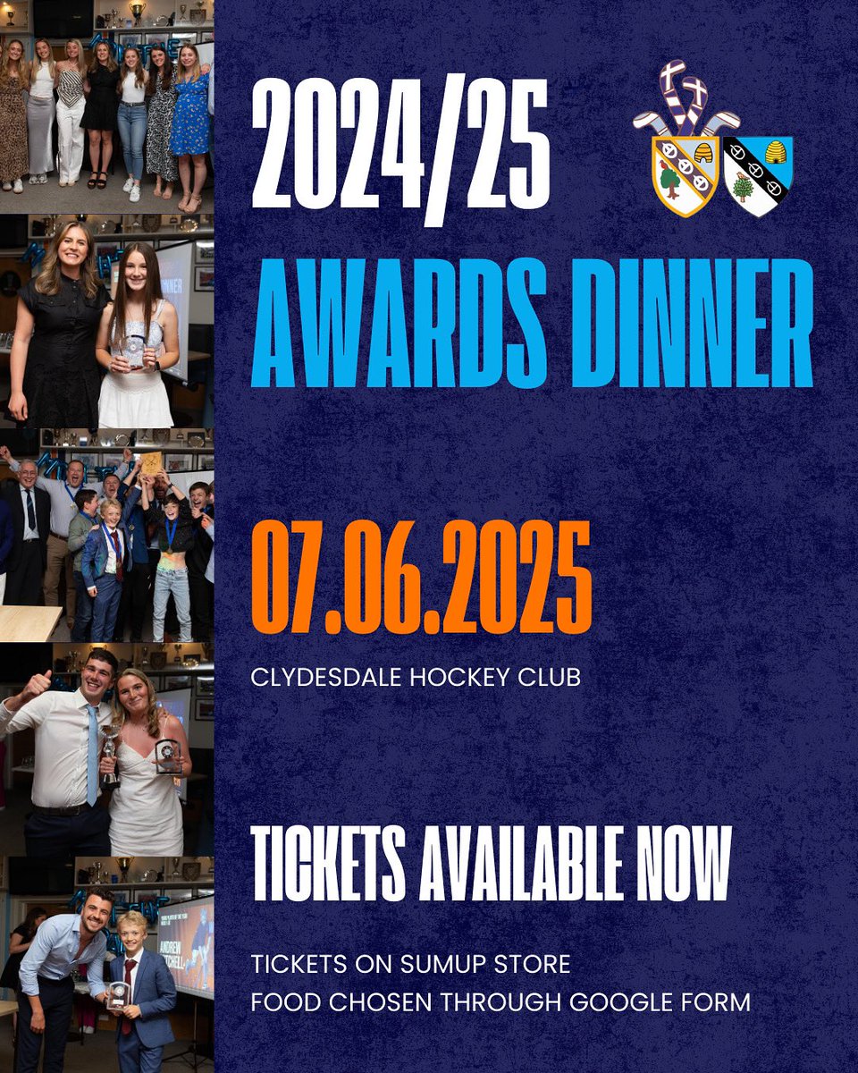 2024/25 Season Awards Dinner Tickets ⭐️

The tickets for the 24/25 awards dinner are now live on our SumUp store!

clydesdale-hockey-club.sumupstore.com/product/awards…

🏑🟦🟧🟦🟧⁣⁣⁣

#monthedale #monthedalewestern #supportyourclub