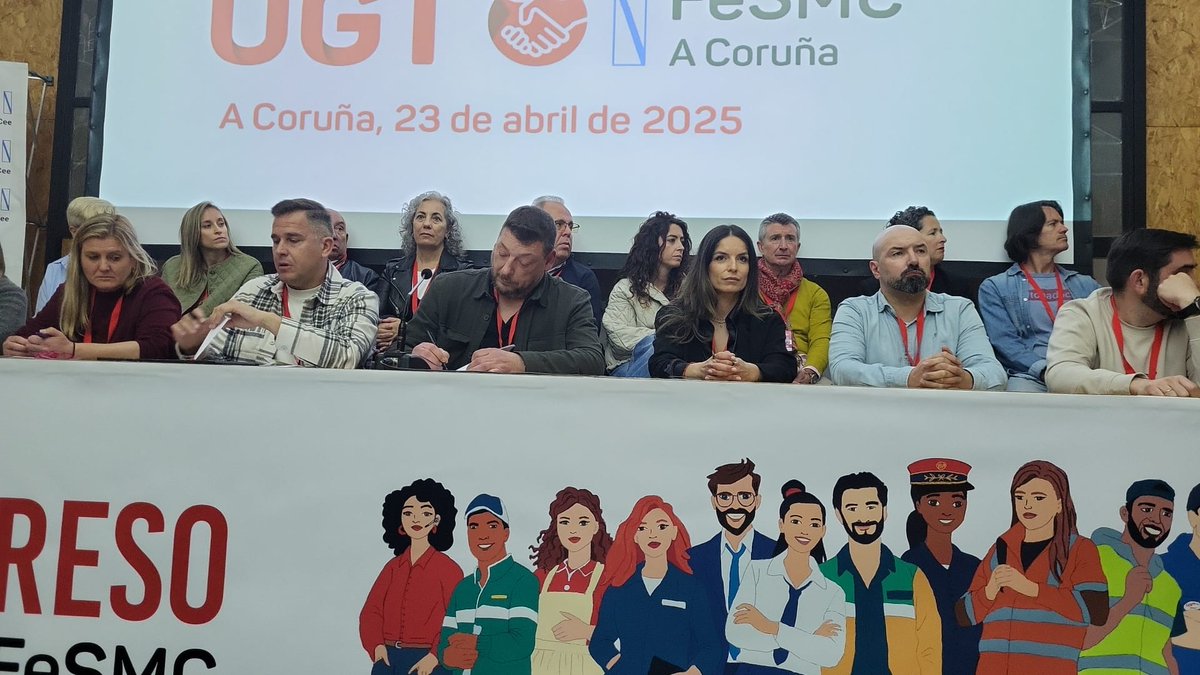 FesmcG's tweet photo. 📣Hoxe celebramos en A Coruña o 2° Congreso de FeSMC A Coruña, no que saliu elexida a nova Comisión Executiva da Federación provincial, con Juan Carreita como Secretario Xeral.
Parabéns compañeiro e equipo!

#ugt #coruña #congreso #fesmcugt #tusindicatoutil https://t.co/uQIEW3uuUx