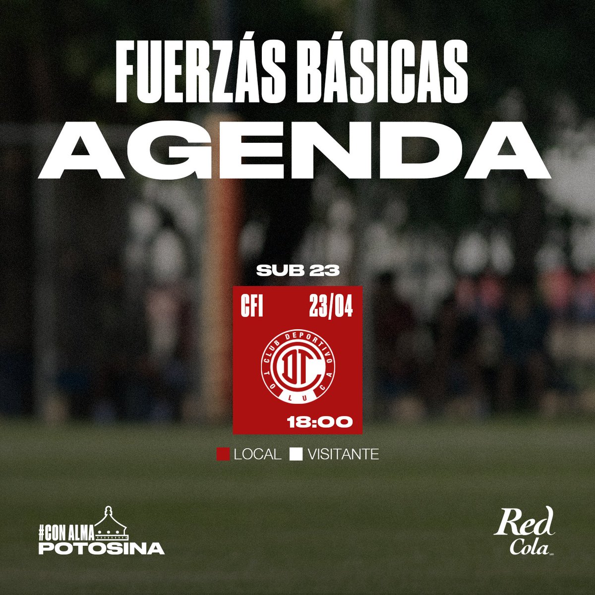 AtletideSanLuis's tweet photo. 🗓 ¡Nuestro equipo #Sub23 disputa la ida de los Cuartos de Final del #Clausura2025 ante el @TolucaFC #Sub23 en el coloso de Valle Dorado! 🫂

🚨 ENTRADA GRATUITA 🚨

#ConAlmaPotosina #JuvenilesADSL https://t.co/rFUQdRokFY
