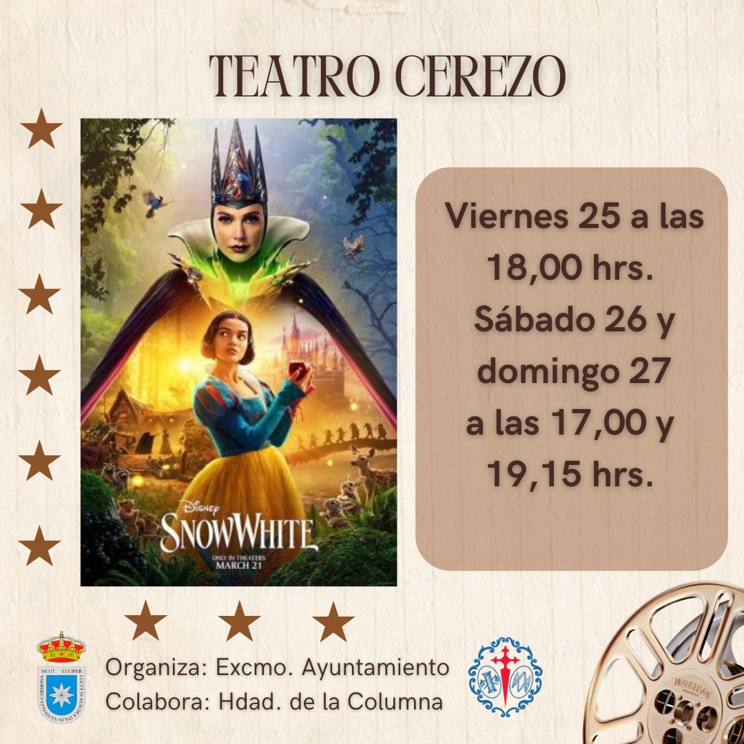 CineCarmona's tweet photo. 🎥 𝐁𝐋𝐀𝐍𝐂𝐀𝐍𝐈𝐄𝐕𝐄𝐒

📅Viernes 25 de abril
🕗18:00h 

📅Sábado 26 y domingo 27 de abril
🕗17:00h y 19:15h

🎟️Apertura de taquilla media hora antes de la sesión 
🏢Teatro Cerezo 
🍿Kiosko del Grupo Joven en el interior https://t.co/EK3AKdIq8H