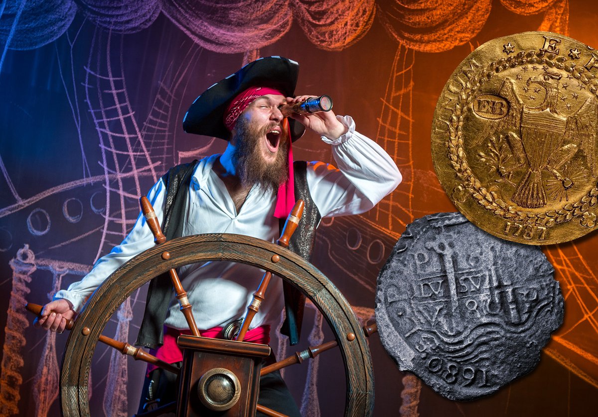 ANACoins's tweet image. #NationalCoinWeek "Iconic Change" Spotlight: #PirateCoins ⚔️ #GoldDoubloons and #PiecesofEight were real pirate treasures from the 16th-18th centuries, not just fiction! These historic #coins are still valuable today. Learn more: bit.ly/4joEOAp!
#Numismatics