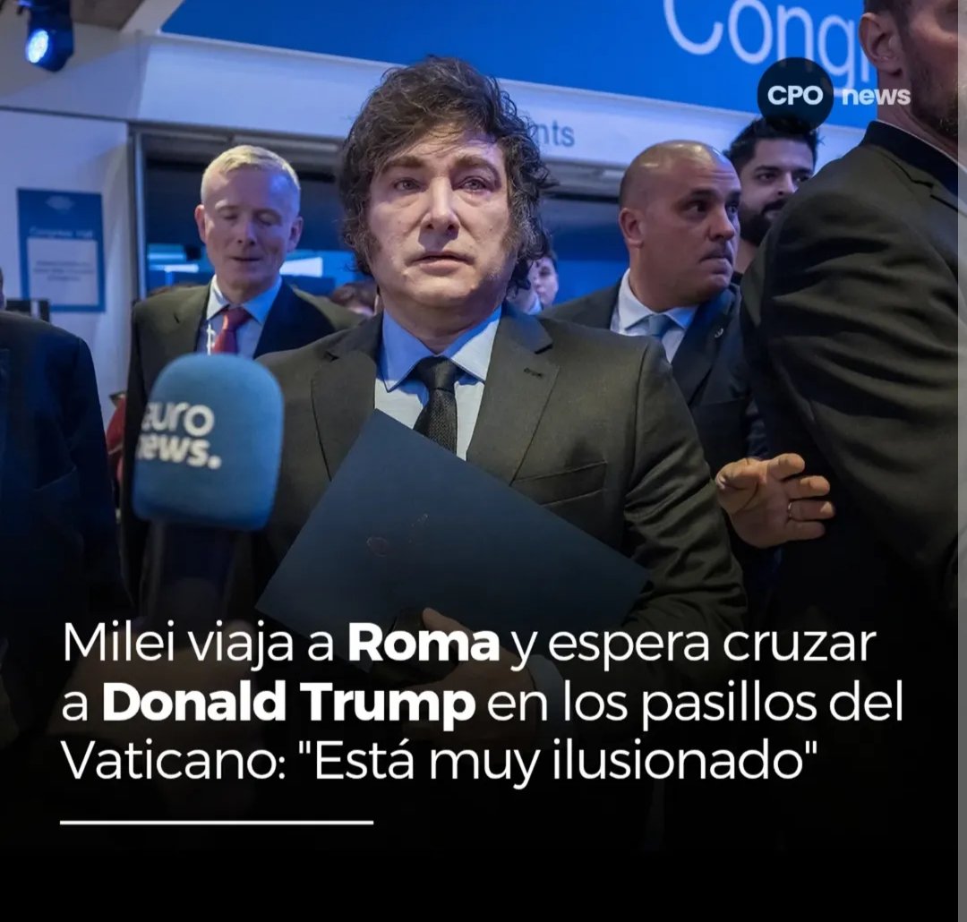 Al final Milei va al funeral del Papa Francisco solamente para cruzarse con Trump 💩