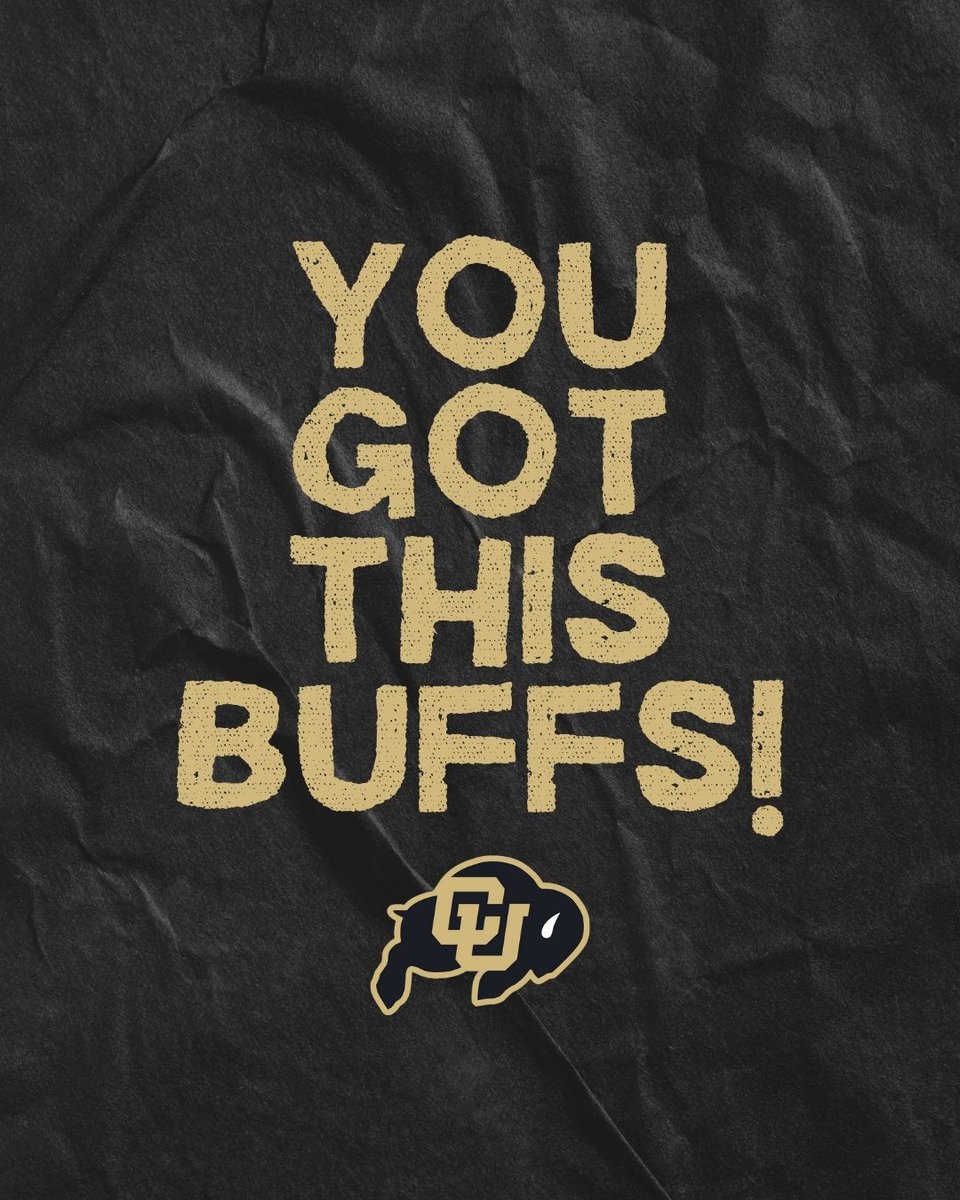The finish line is in sight. Time to crush it! Lock in and finish strong. We are cheering you on!  #GoBuffs #HACademics