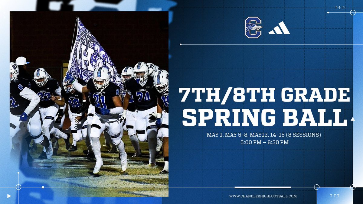 Register NOW! 7th/8th Grade Spring 🏈 Camp!   #ThePack 🐺