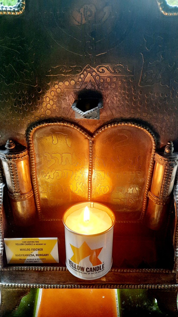 caroline slifkin (@cslifkin) on Twitter photo I am lighting this #YELLOWCANDLE in memory of Miklos Fischer of Nagykanizsa, Hungary. Who was murdered at Auschwitz in 1944, aged 7. May his memory be a blessing. <a href="/YellowCandleUK/">Yellow Candle</a>
#YomHaShoah
#NeverAgain
#LightTheDarkness
#LetThereBeLight I am lighting this #YELLOWCANDLE in memory of Miklos Fischer of Nagykanizsa, Hungary. Who was murdered at Auschwitz in 1944, aged 7. May his memory be a blessing. <a href="/YellowCandleUK/">Yellow Candle</a>
#YomHaShoah
#NeverAgain
#LightTheDarkness
#LetThereBeLight