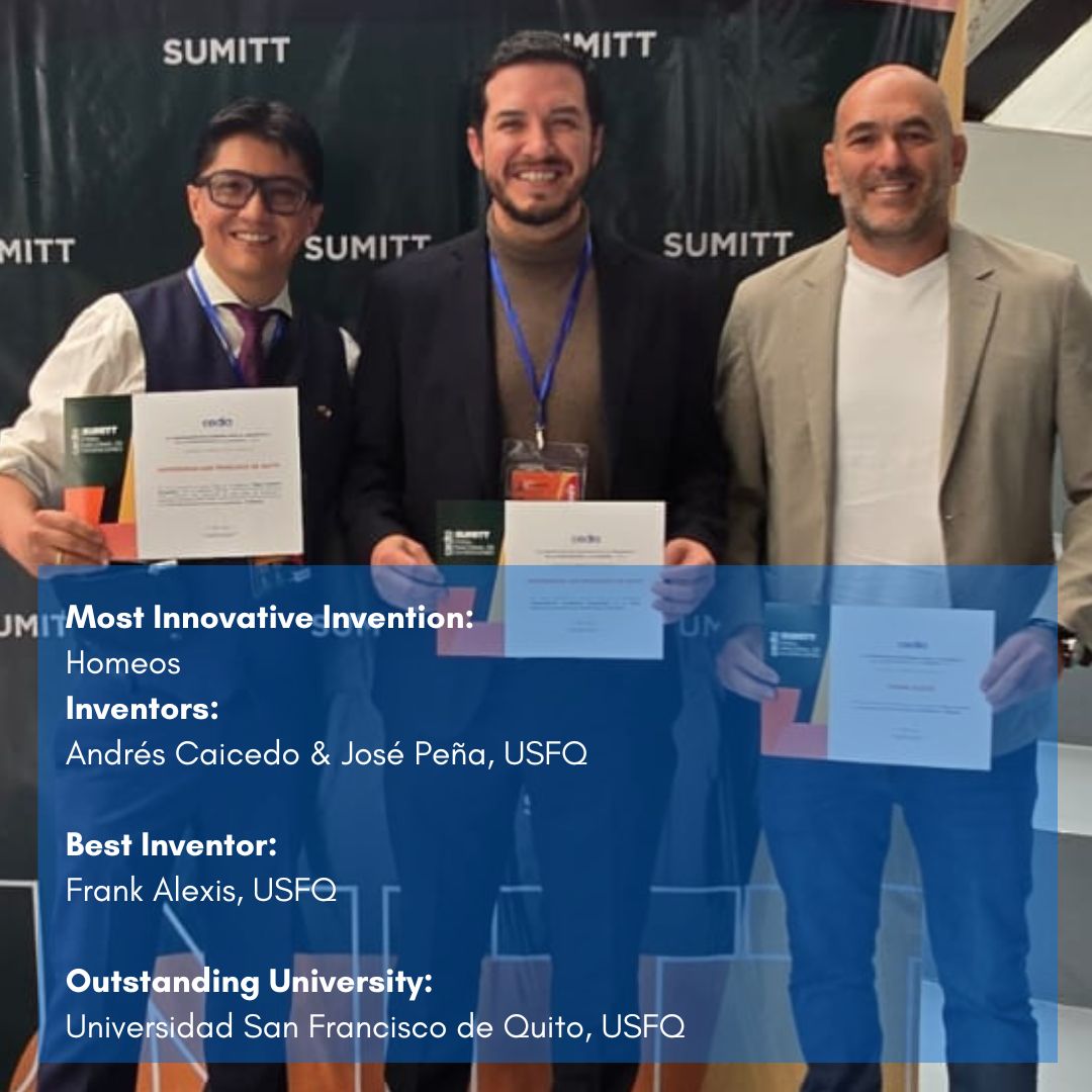 CaicedoLab's tweet image. 🎉 The first wellness biomarker from #Homeos – @USFQ_Ecuador just won the Best Innovation Award at @CEDIAec National Innovation Fair!

🧬 After six years of investigating how cells respond to diverse stressors and the bioactive factors they release, we developed a tool that is…