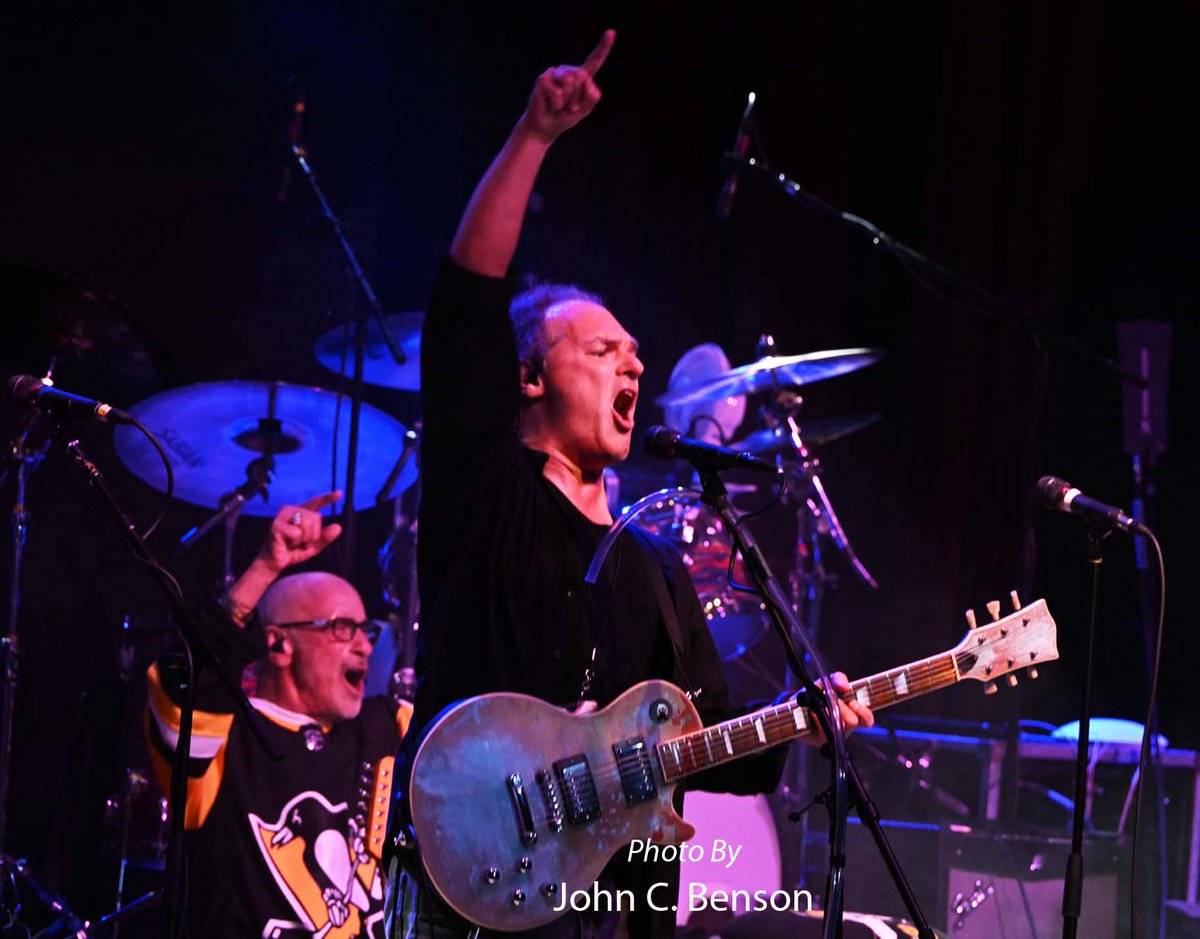 While I was primarily playing drums that night for Donnie Iris &amp; the Cruisers, they did have me come out and play guitar &amp; sing when we played Rocky Mountain Way with my dad on drums at he Kent Stage April 5th, 2025. Photography by John C Benson. #classicrock