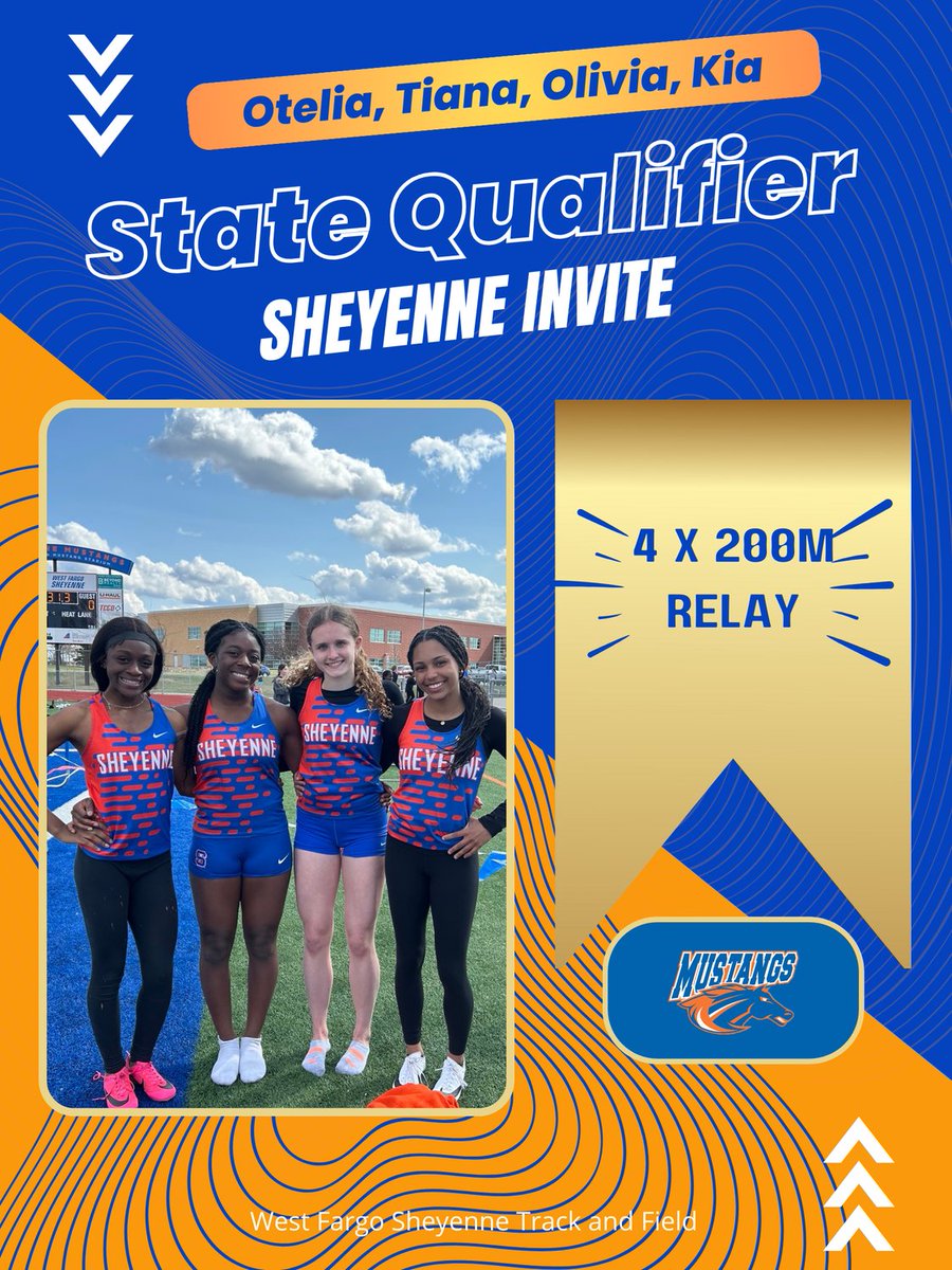 Congrats to Otelia, Tiana, Olivia, and Kia for qualifying the 4x200m Relay with a time of 1:47.44