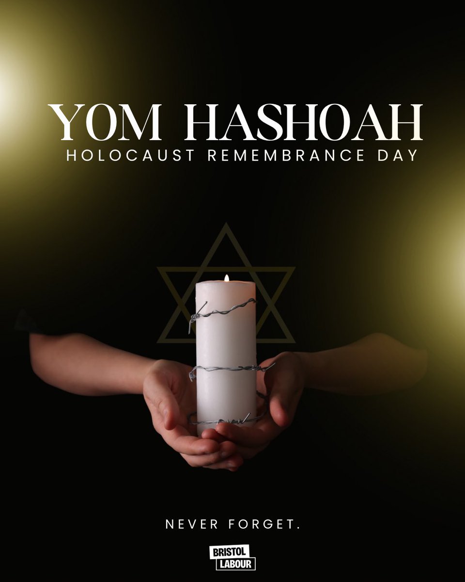 Today is Yom Hashoah, a reminder to us all to never forget the lives lost during the Holocaust. 🕯️