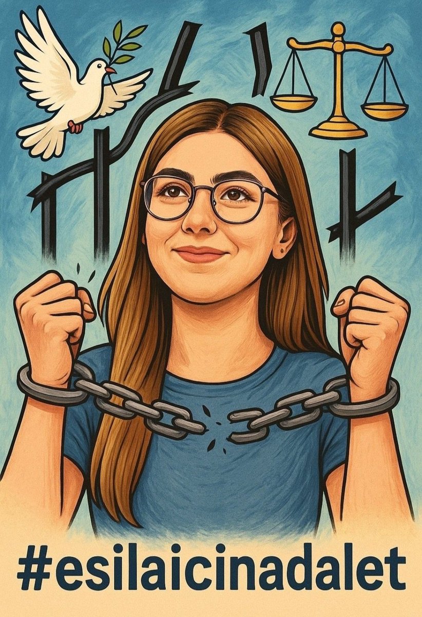 Esila’yı bırakın
Daha iyisi bu hukuksuzluğu bırakın 
Aynı afet hepinizin sonu olabilir
Bilim 
Akıl
Hukuk
Adalet
#EsilaİçinAdalet