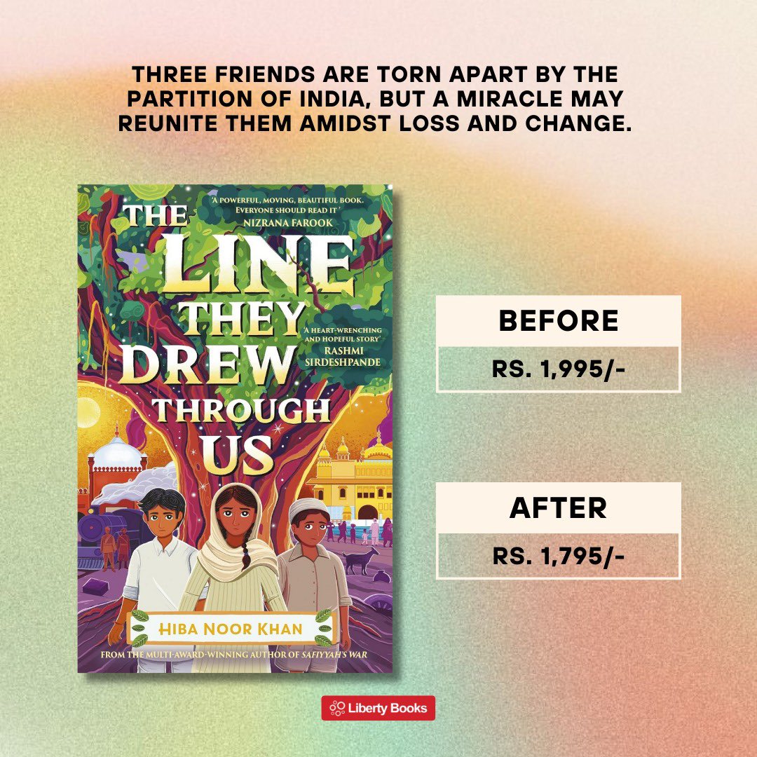 Liberty Books (@libertybooks_) on Twitter photo Borders can be brutal. But stories cross them.
A poignant tale of love, loss, and the lines that divide and connect us.
Claim EXTRA 10% off with code MIDNIGHT10
Order Now: libertybooks.com/the-line-they-…
#LibertyBooks #BookTwitter <a href="/HibaNoorKhan1/">Hiba Noor Khan</a> Borders can be brutal. But stories cross them.
A poignant tale of love, loss, and the lines that divide and connect us.
Claim EXTRA 10% off with code MIDNIGHT10
Order Now: libertybooks.com/the-line-they-…
#LibertyBooks #BookTwitter <a href="/HibaNoorKhan1/">Hiba Noor Khan</a>