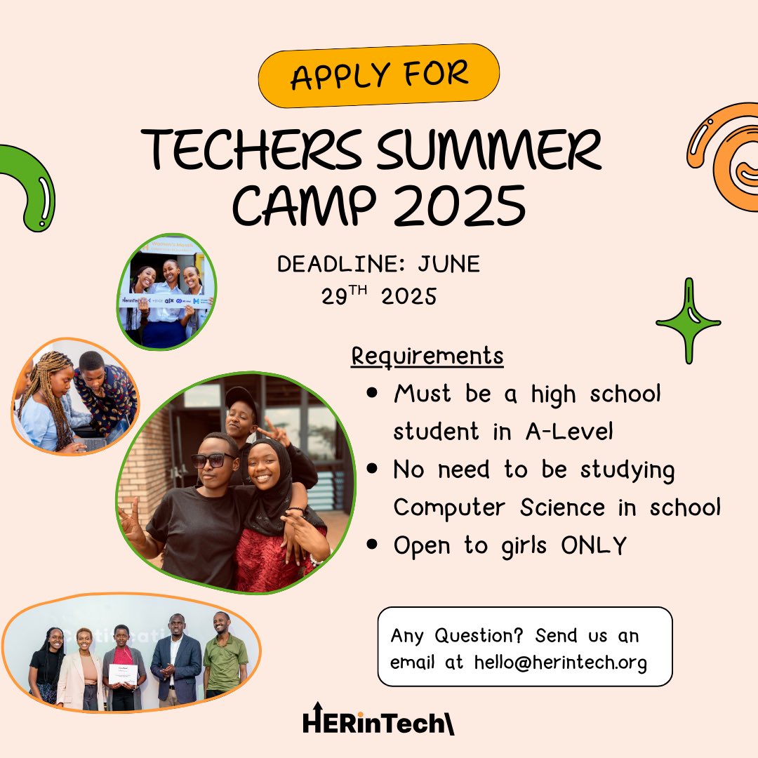 Join us this summer at the Techers Summer Camp—where innovation, creativity, and girl power collide! 

Apply now and let’s build the future together.

Apply here⬇️

forms.gle/8Exy3n6meVj1R9…
