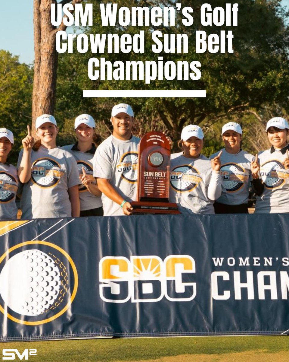 "The University of Southern Mississippi women’s golf team won the 2025 Sun Belt Conference Championship, held April 14–17 at Lakewood Golf Club in Point Clear, Alabama."

Click the link in our bio to learn more!
#smttt #southernmiss
