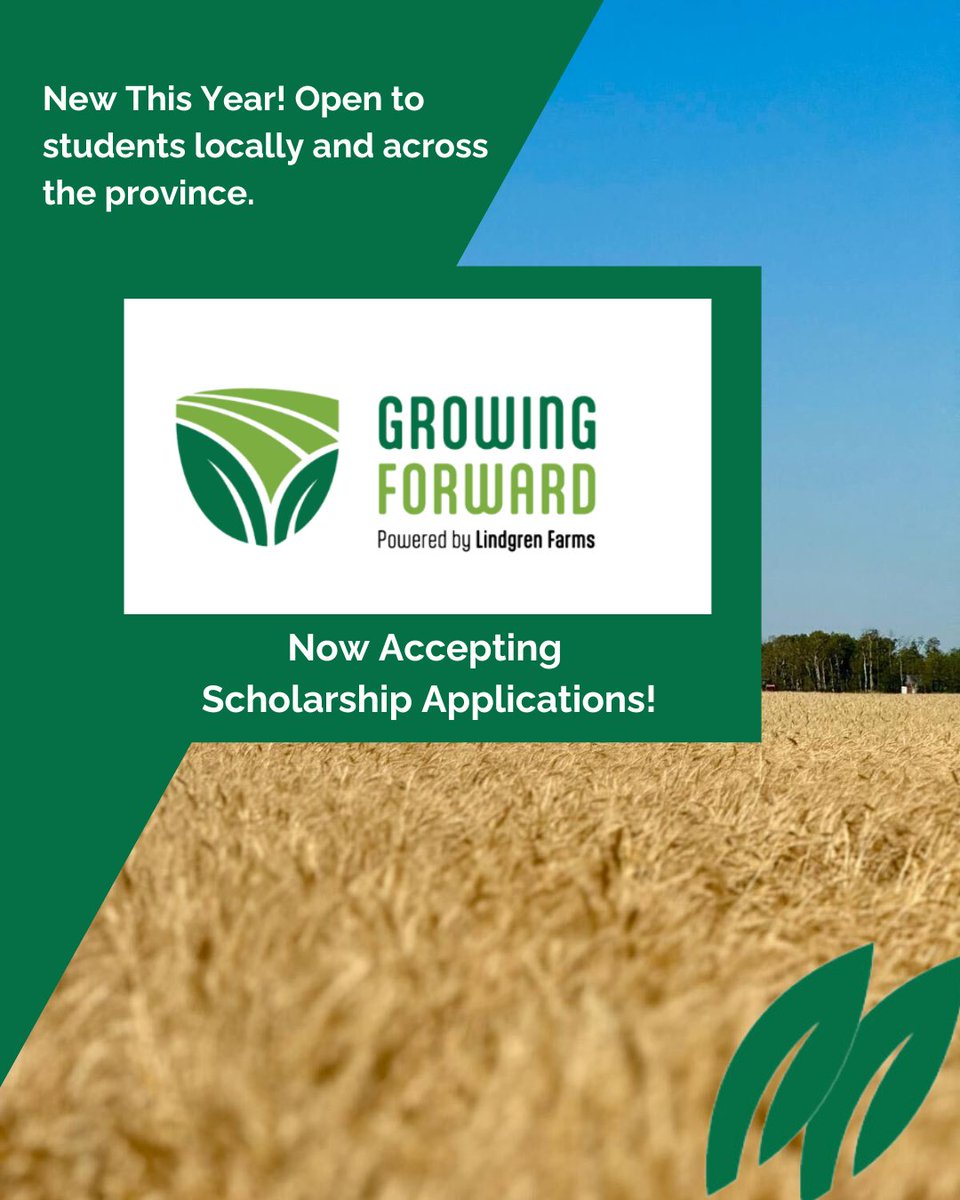 Are you a high school grad with a passion for agriculture? Show us your vision for the industry in a short video and win a $1000 scholarship from the Growing Forward program. Apply now until May 15th, 2025.

Click here for more info:
lindgrenfarms.ca/growing-forward

#ageducation #saskag