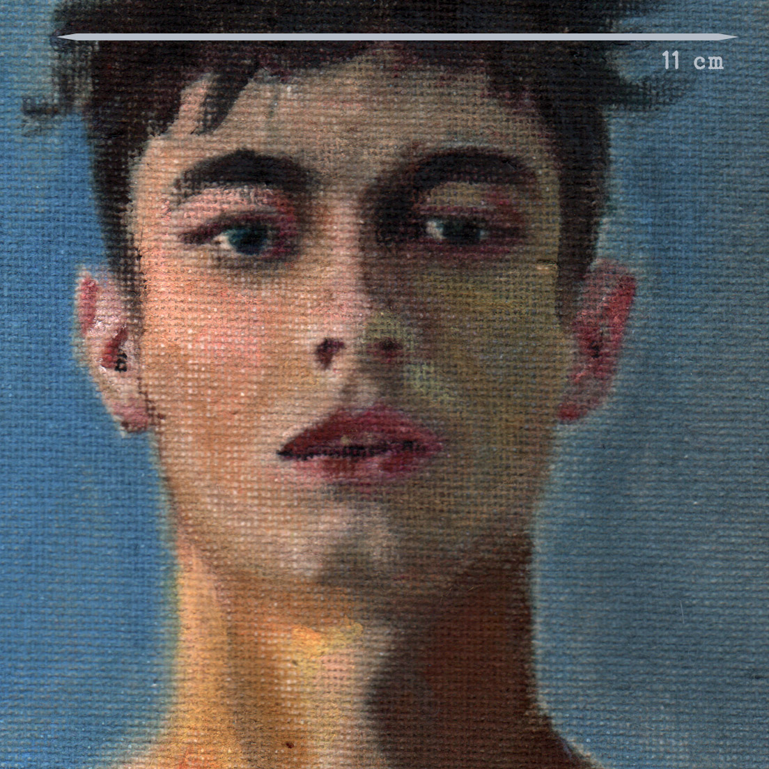 MGraffito's tweet photo. he Boy or the Banana. oil on un-stretched linen https://t.co/SXGMYv2XFz