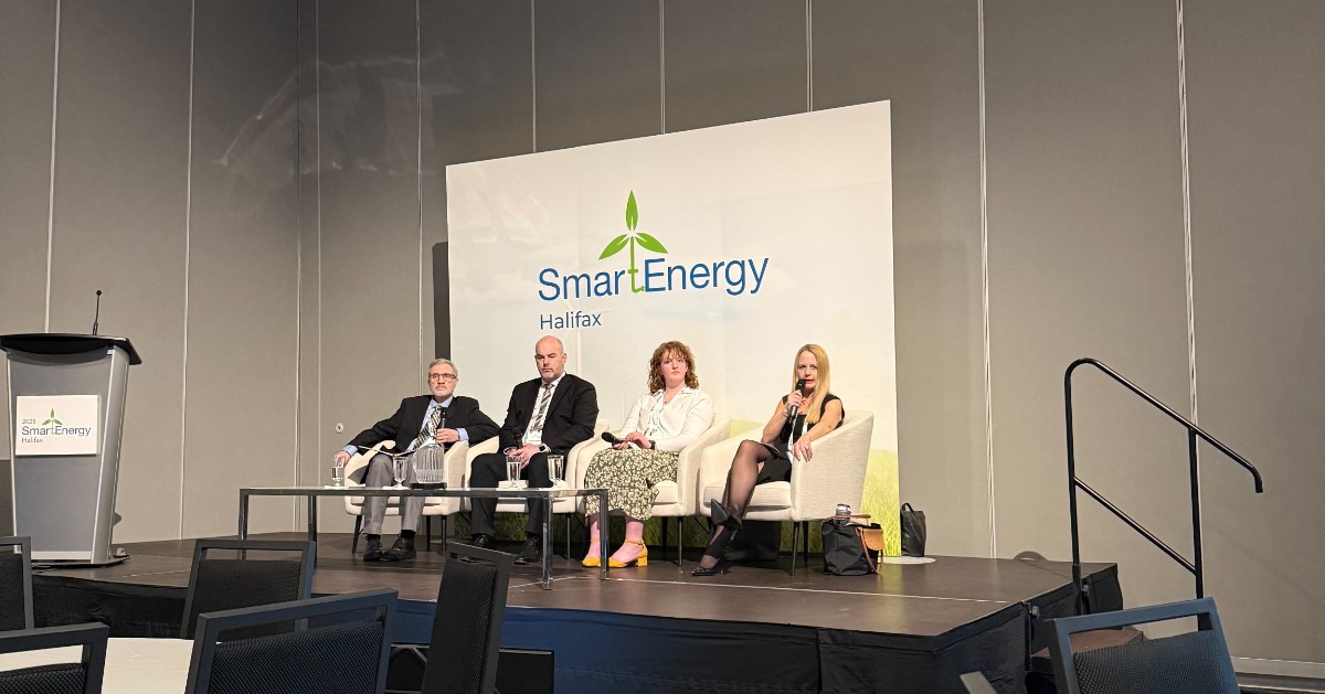 Last week, Jenna Broders, Junior Process/Project Engineer, attended Smart Energy Halifax. She joined Susan Wilkins (<a href="/IET_GovNL/">Industry, Energy and Technology NL</a>), Kieran Hanley (<a href="/econextNL/">econext🌱</a>), and moderator Mark Hunter (IET) for a panel on Clean Energy Innovation in Newfoundland and Labrador.