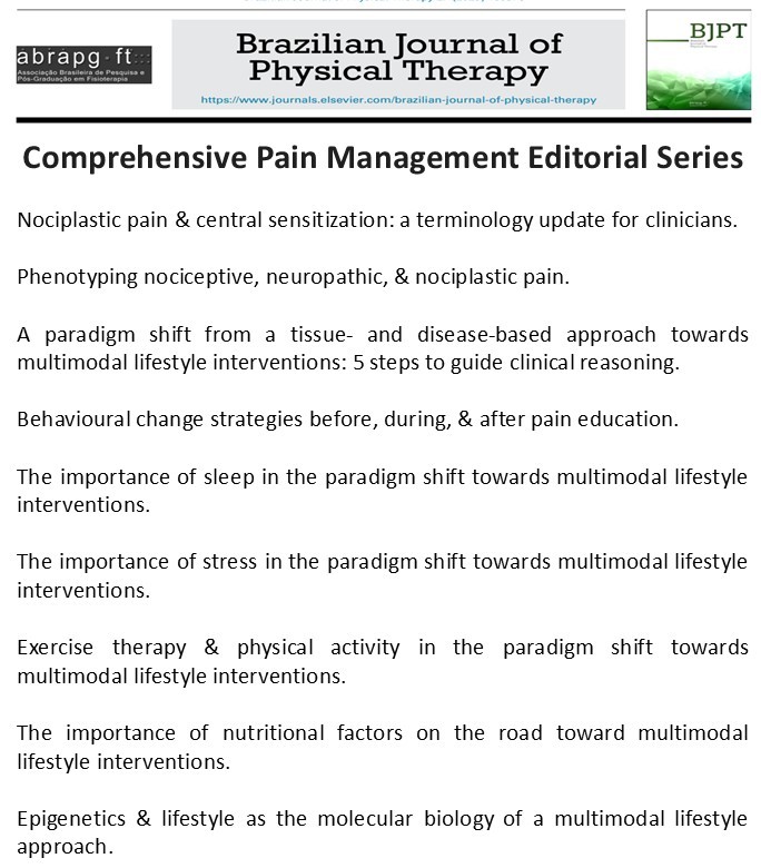 Jo Nijs (@jonijsbe) on Twitter photo Dear X Friends, a #paradigm shift from a tissue- & disease-based approach towards multimodal #lifestyle interventions 4 chronic #pain: the complete <a href="/BrazJPhysTher/">Brazilian Journal of Physical Therapy (BJPT)</a> editorial series is now available: paininmotion.be/blog/detail/pa… Dear X Friends, a #paradigm shift from a tissue- & disease-based approach towards multimodal #lifestyle interventions 4 chronic #pain: the complete <a href="/BrazJPhysTher/">Brazilian Journal of Physical Therapy (BJPT)</a> editorial series is now available: paininmotion.be/blog/detail/pa…