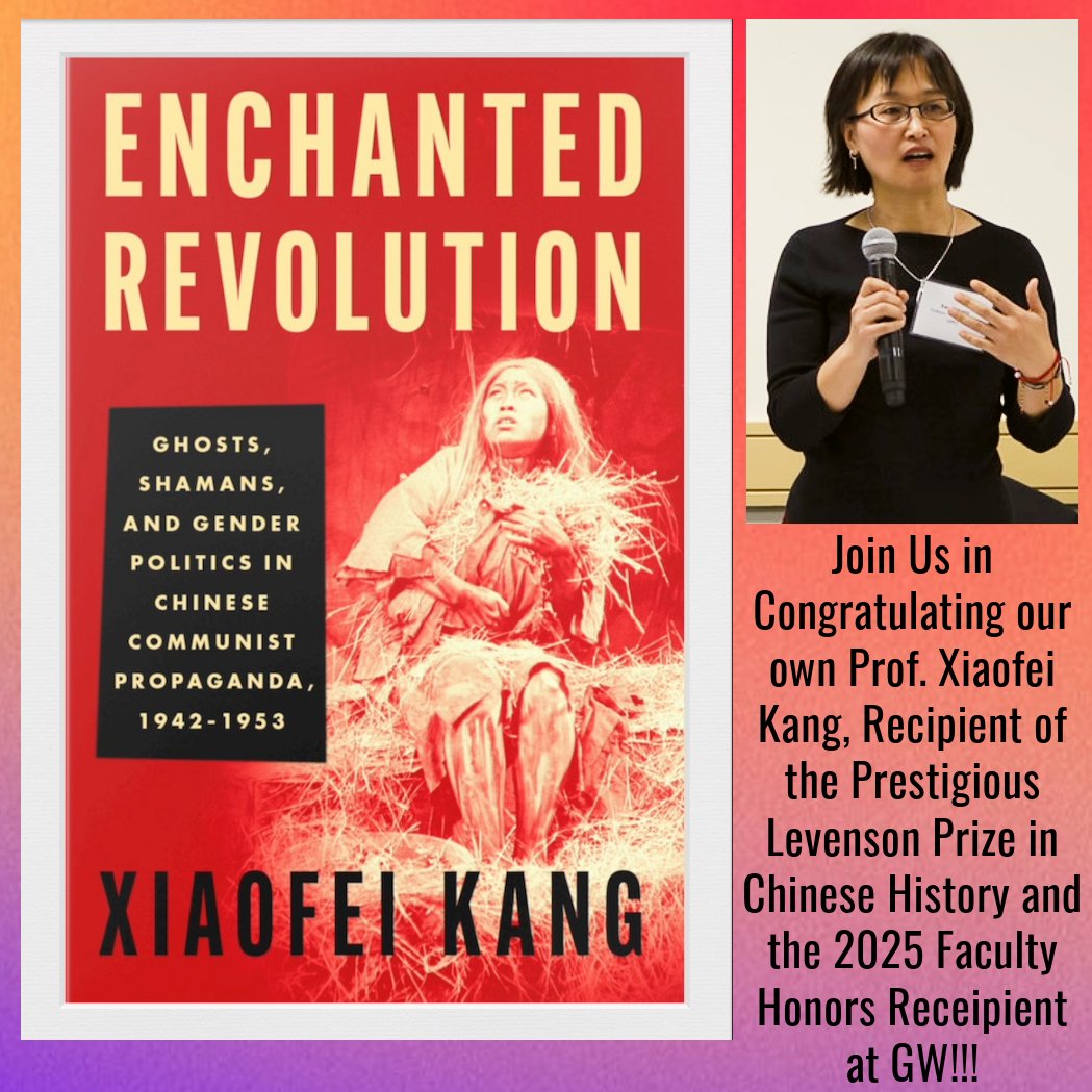 Congratulations, Prof. Kang! <a href="/GWUReligion/">GWU Religion</a> celebrates your tremendous accomplishments: the Levenson Prize in Chinese History <a href="/AASAsianStudies/">Association for Asian Studies</a> and the 2025 Faculty Honors Recipient <a href="/GWtweets/">GW University</a> !!!