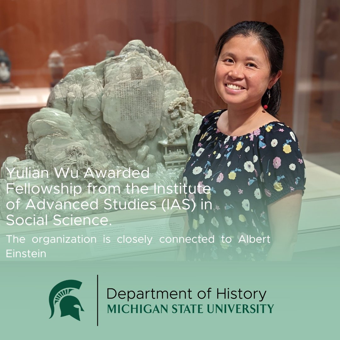 MSU_HistoryDept's tweet image. Our associate professor Yulian Wu was recently awarded a fellowship with the Institute of Advanced Studies in Social Science.  

The full story: spr.ly/60112wFq9

#MSUHistory #MSUSocialScience