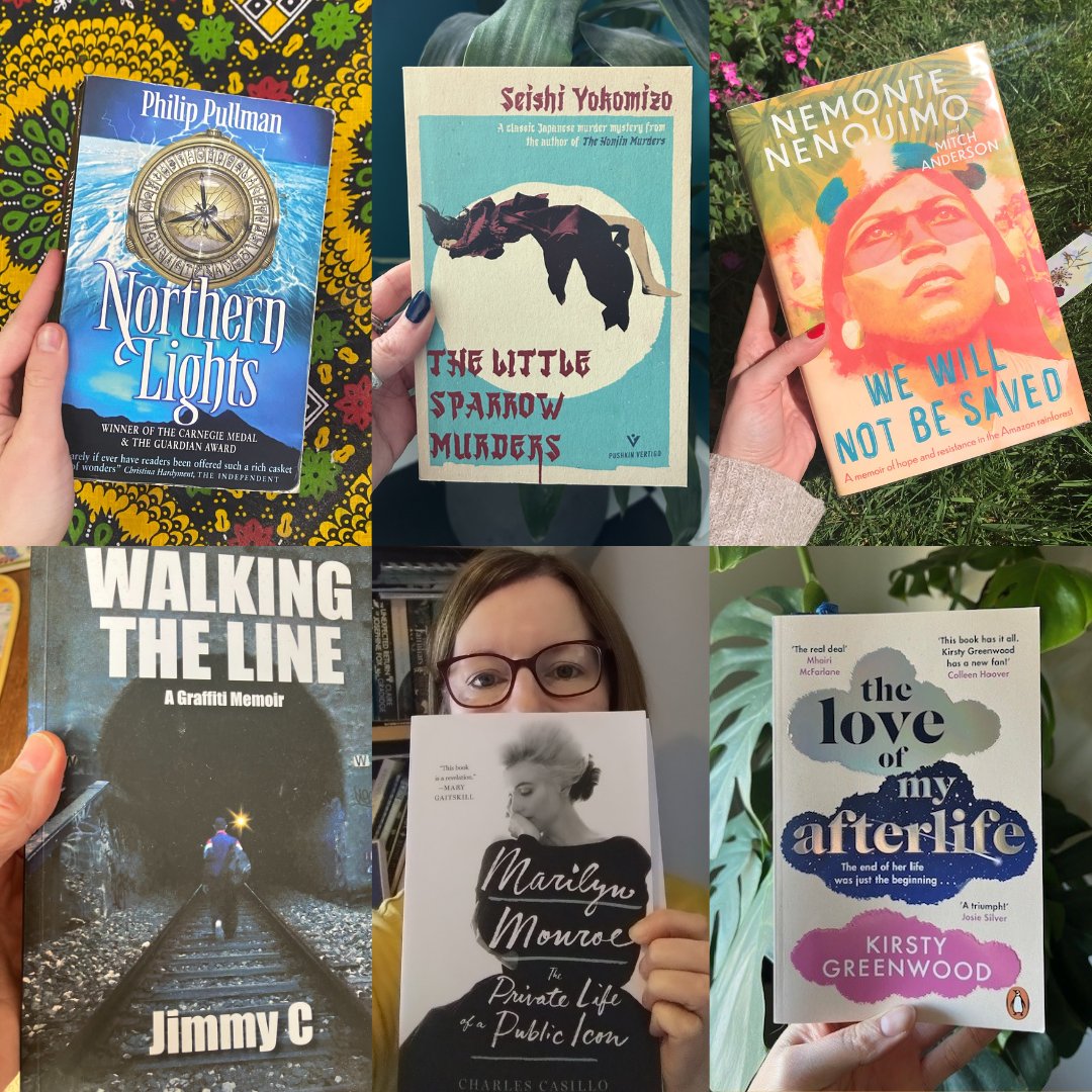 WorldBookNight's tweet photo. Happy #ReadingHour!

This is what some of us @readingagency will be reading now 👀 

Share a picture of what you're reading using the hashtag #ReadingHour 📖 https://t.co/GkTGJ0jLwj