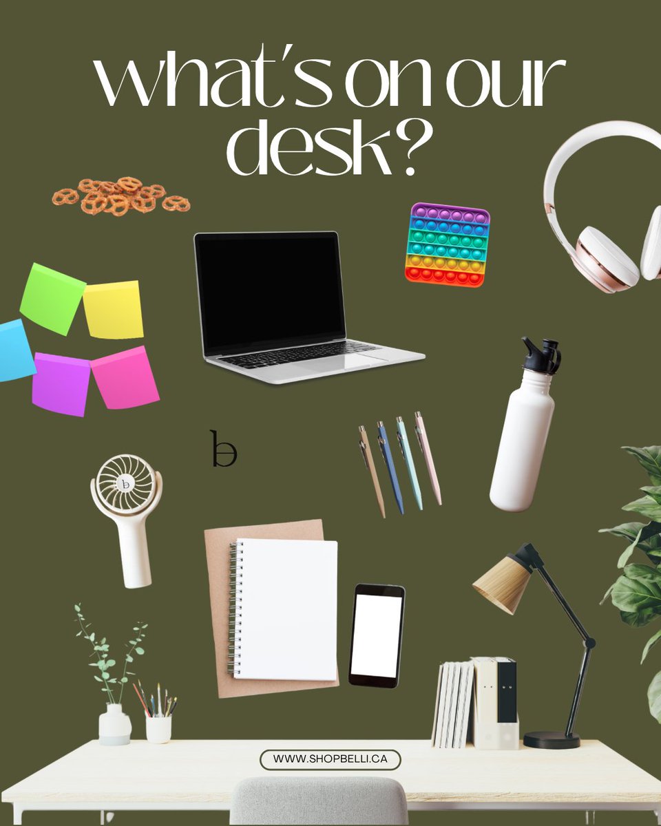 what’s on your desk? the pretzels &amp; our mini fan are nonnegotiable for us 🥨 

#belli #loungewear #clothingbrand #plussizefashion #plussize #fashionisforeverybody #shopbelli
