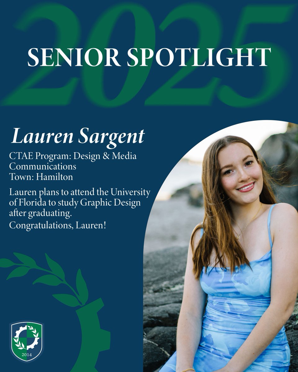 Congratulations, Lauren!
Class of 2025: We want to celebrate your accomplishments and future plans! Submit your post-graduation plans through the Google Form linked here to be featured on our social media: forms.gle/Cs1pGcz6xs2fAy… 
#EssexTech #EssexTechClassof2025 #Classof2025