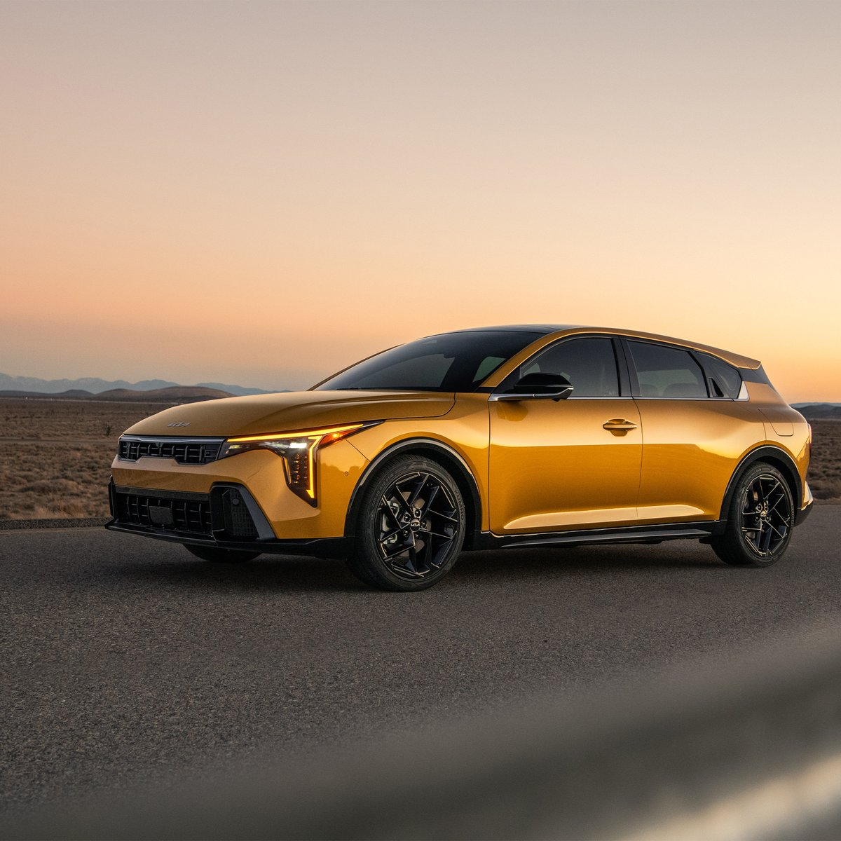 MotorWeek's tweet photo. Need more room than a normal #K4? Well, here's the 2026 @Kia #K4Hatchback.

Cargo space improves to 22.2 cu.-ft behind the second row, and 59.2 cu.-ft with the seats folded...all while being 1-inch shorter than the sedan.

It will be powered by the available 190 HP 1.6-L turbo-four and 8-speed automatic combo, an upgrade over the standard model’s 147 horsepower 2.0-liter NA engine and “intelligently variable transmission.” The turbo engine’s 195 lb-ft of torque will also feel more lively than the standard’s 132, and all GT-Lines also come with a sportier suspension setup.

Expect these to arrive later this year.