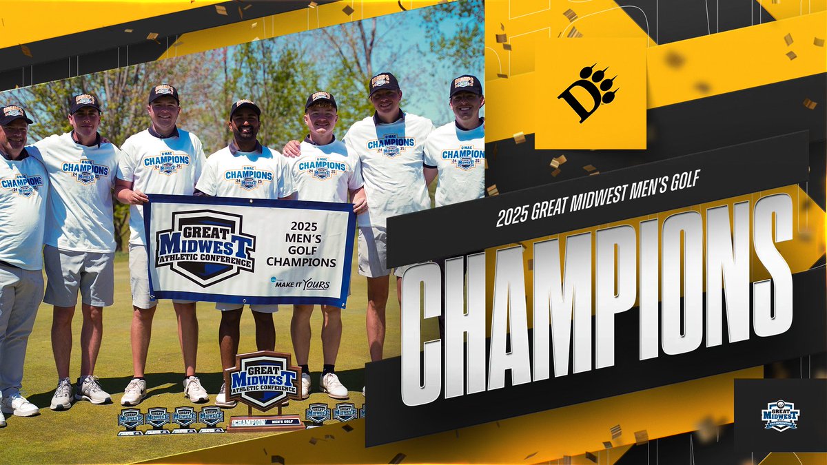 💍 G-MAC CHAMPS! 💍

ODU sweeps Findlay 5-0 to win the 2025 #GreatMidwest Men's Golf title! #ClawsOut #BeGreat