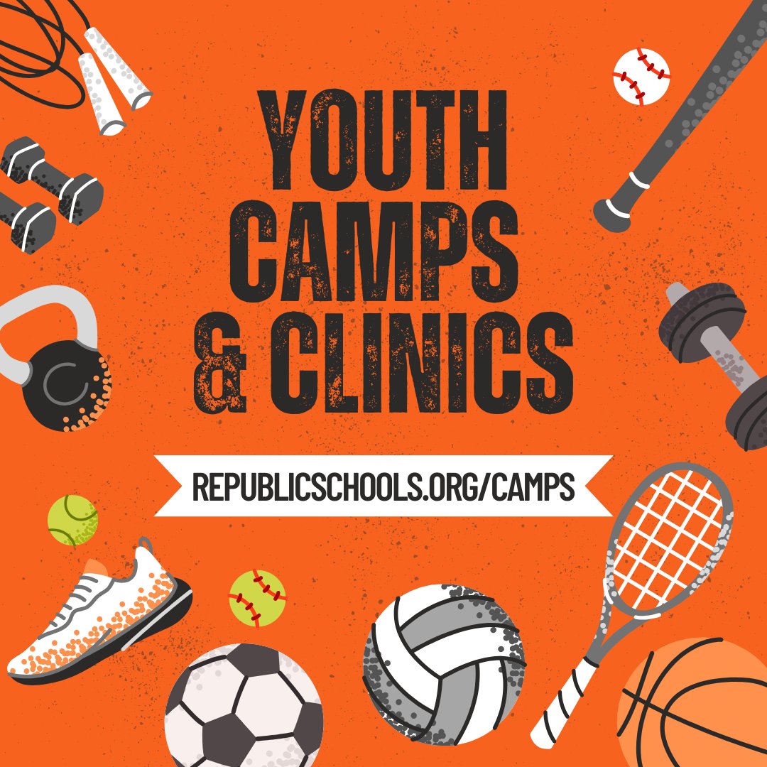 Each year, a variety of Republic athletics and activities programs provide opportunities for younger students to grow their skills and have fun. Visit republicschools.org/camps for details about upcoming camps and clinics.