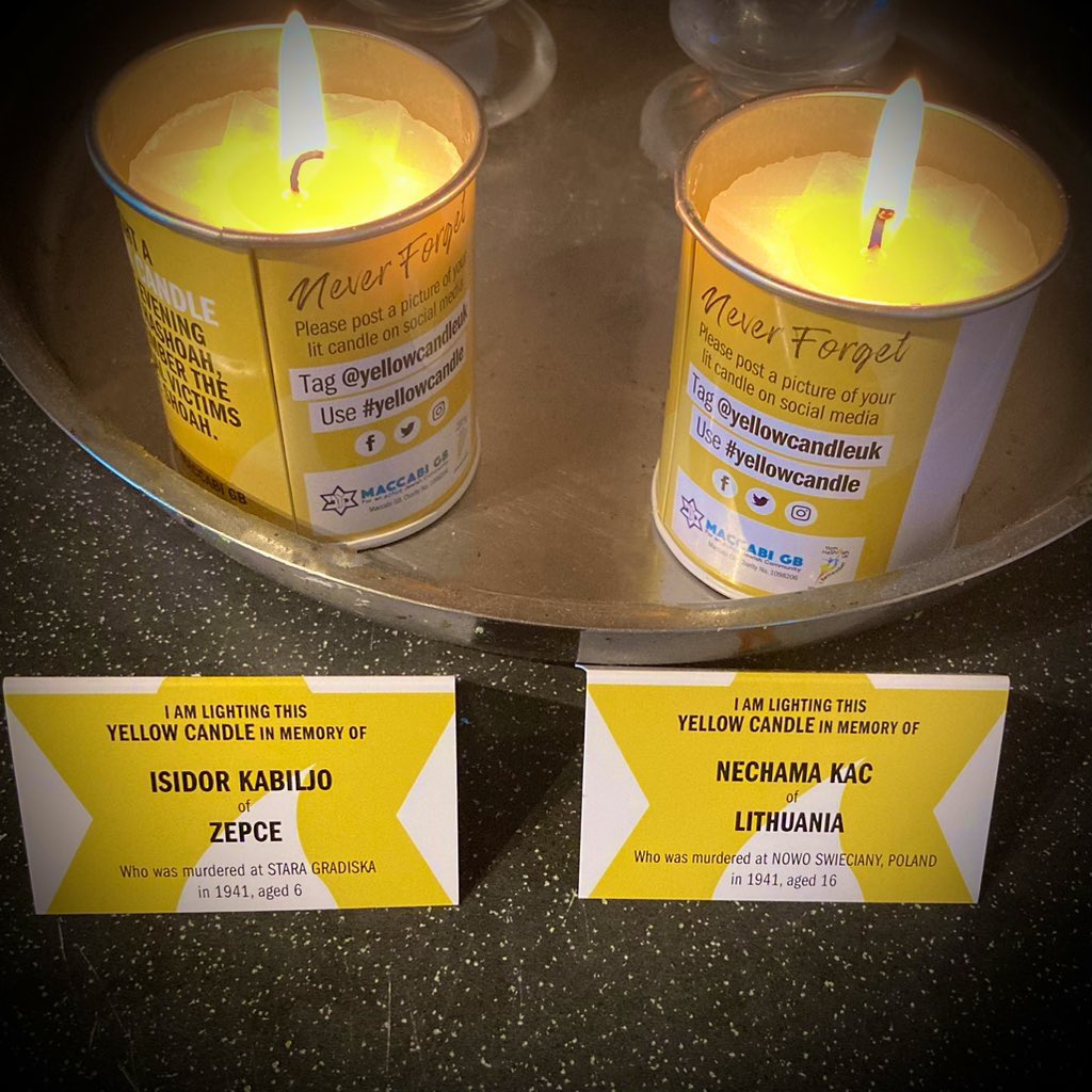 𝓛𝓸𝓷𝓭𝓸𝓷 𝓛𝓪𝓭𝔂 ❥🪬✡︎🕊 (@thatlondonlady) on Twitter photo <a href="/YellowCandleUK/">Yellow Candle</a> Tonight we remember Isidor Kabiljo aged 6 & Nechama Kac aged 16 who were just 2 of the Six Million Jews murdered in the Holocaust. May their memories be a blessing 🙏🙏💛💛 #YellowCandle #NeverForget #YomHashoah <a href="/YellowCandleUK/">Yellow Candle</a> Tonight we remember Isidor Kabiljo aged 6 & Nechama Kac aged 16 who were just 2 of the Six Million Jews murdered in the Holocaust. May their memories be a blessing 🙏🙏💛💛 #YellowCandle #NeverForget #YomHashoah