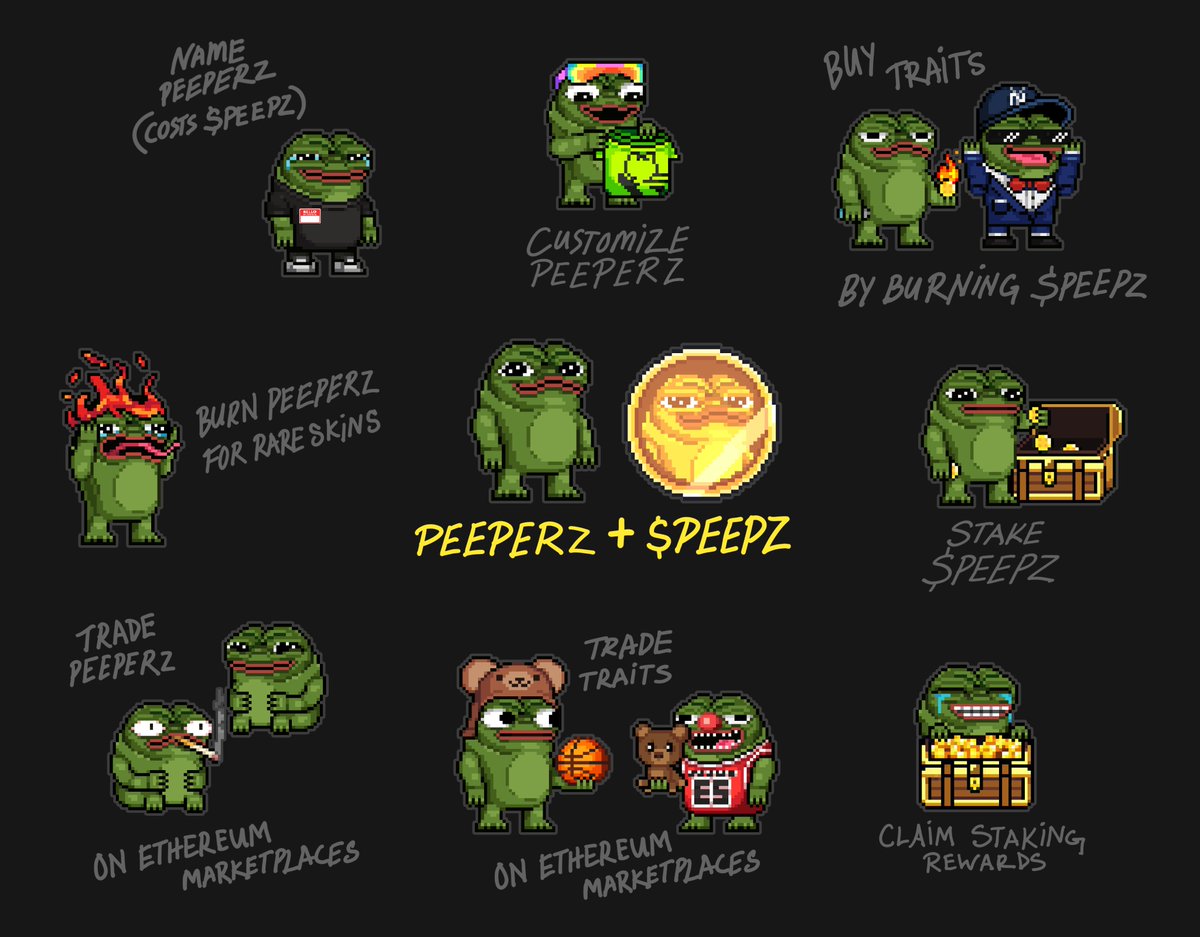 peeperz_on_base's tweet image. 🐸 experience peeperz - peeperz.shop
🪙 $PEEPZ CA - 0x94c1ade1b99157b842341c640d9a8a86c9961ee0
♻️ $PEEPZ staking - peeperz.shop/profile
🐸 trade peeperz - opensea.io/collection/pee…
👕 trade peeperz traits - opensea.io/collection/pee…