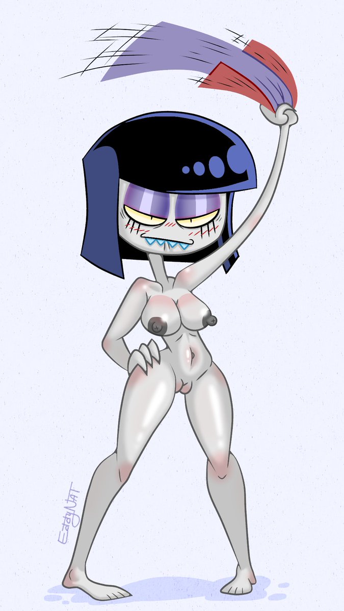 Commissioned by <a href="/RewsLewds/">Rew’s Lewds! 🔞</a> 
POV: Goth's reflection.
And...where's her panties?...