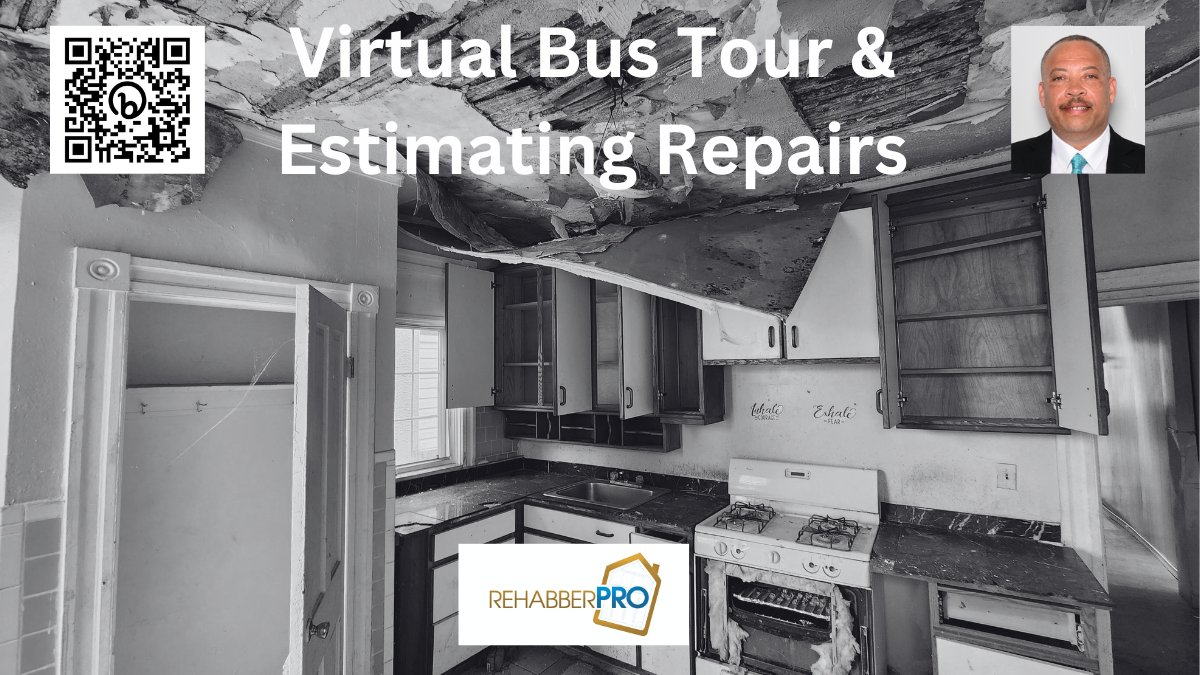 RehabberPro's tweet photo. All aboard our virtual bus Saturday, April 26, 2025 9AM as we look at different types of properties being renovated. Also includes Estimating Repairs Workshop. Register:  https://t.co/WGRIMuCWBD
#realestate #rehabberpro #finacialfreedom #fixandflip https://t.co/z7zETmBeL2