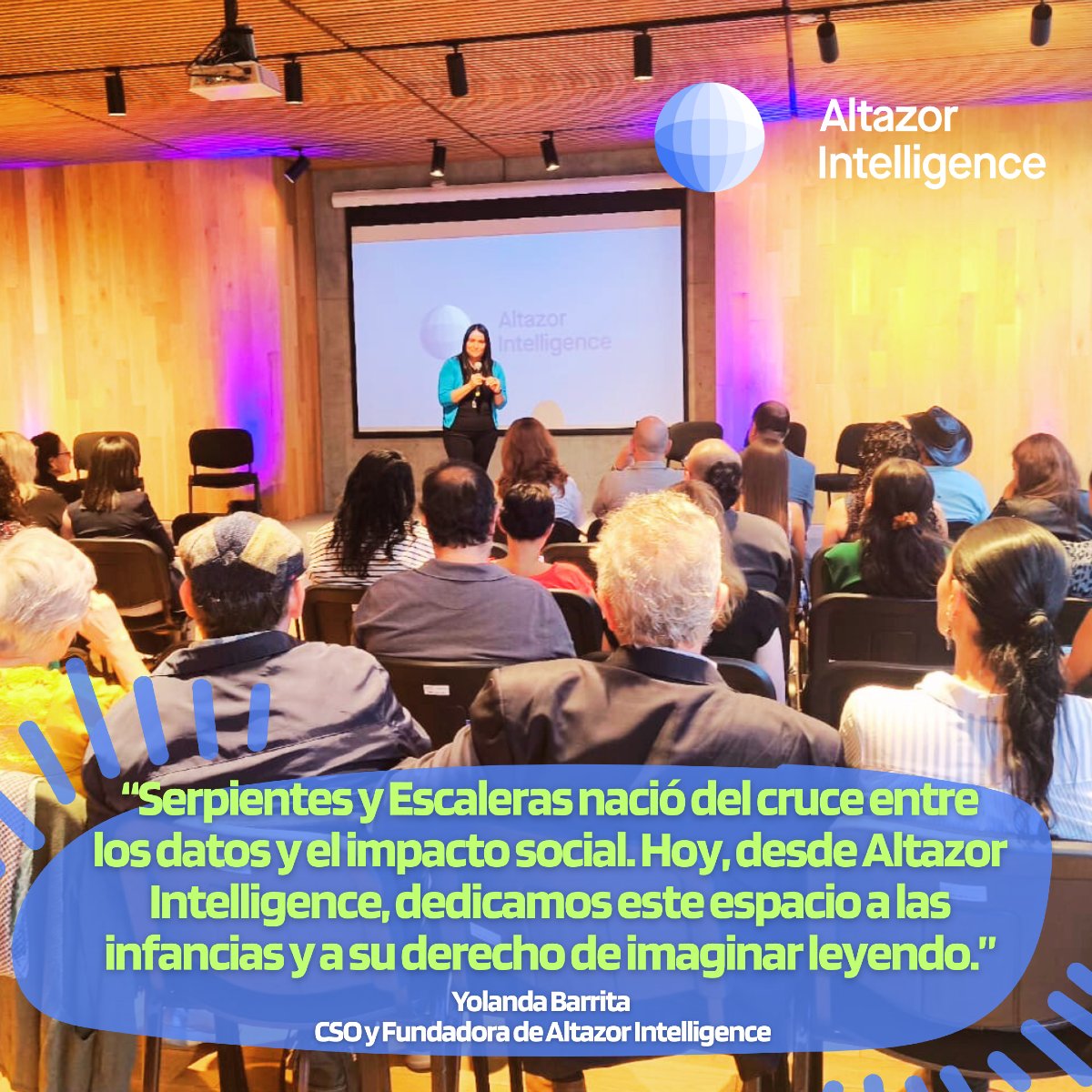 En #SerpientesyEscaleras reflexionamos sobre la lectura, juego e infancias. En el #DíaDelLibro, reafirmamos que leer es una forma de imaginar nuevos mundos posibles y recordamos que poner al centro a las infancias es transformar la realidad desde sus raíces. #AltazorIntelligence