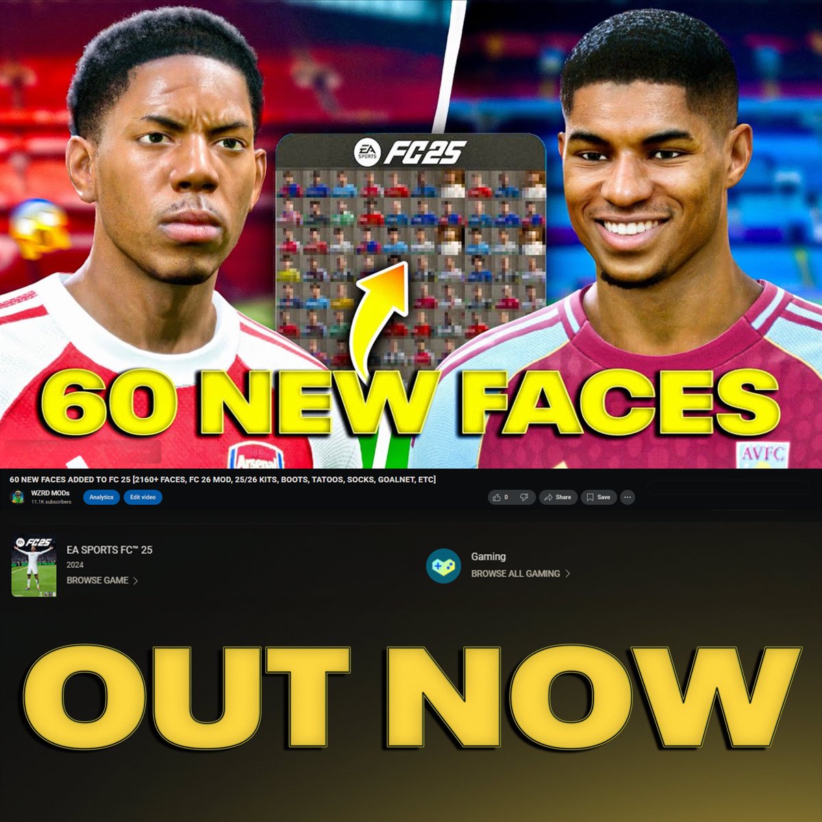 WZRDMOD's tweet photo. ending the month with a bang!
our new #fc25 is out now on yt⤵️
https://t.co/2zQRMHuSFP https://t.co/FCIzwY3ZJU