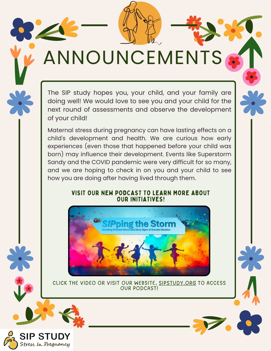 sip_study's tweet photo. Check out our spring 2025 newsletter! Peek inside for research updates, new members, and what's coming next 📰✨ https://t.co/Vh3q1fd8ja