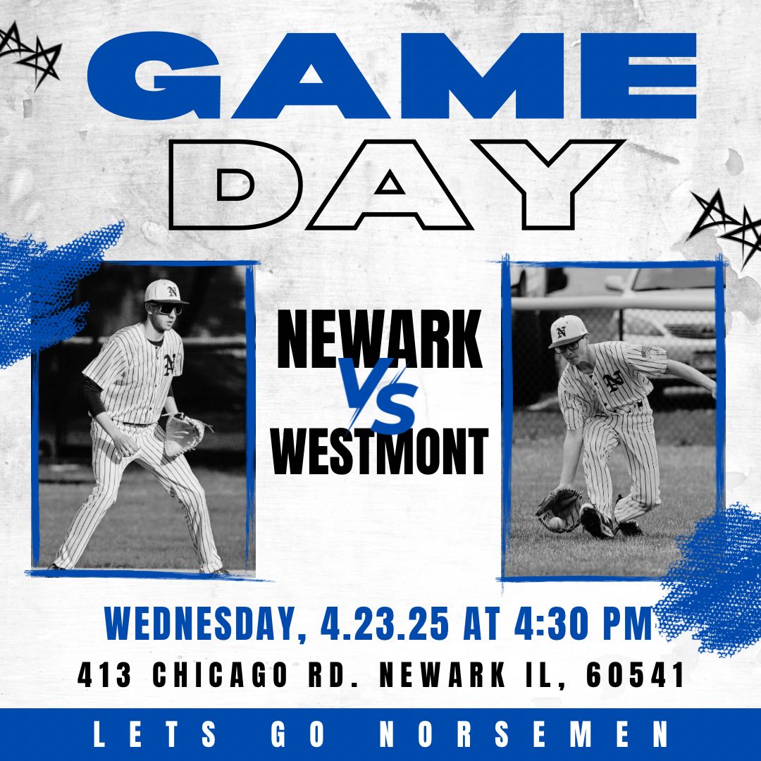 🔥⚾ Game Day Alert! ⚾🔥

The Newark Norsemen are taking the field at home today to face off against the Westmont Sentinals! 💪

🗓️ Today
🕓 4:30 PM
📍 413 Chicago Rd. Newark IL, 60541

Let's pack the stands and support our Norsemen! 🏆

#NorsemanBaseball #WeAreNewark
